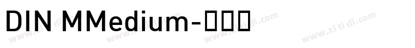 DIN MMedium字体转换